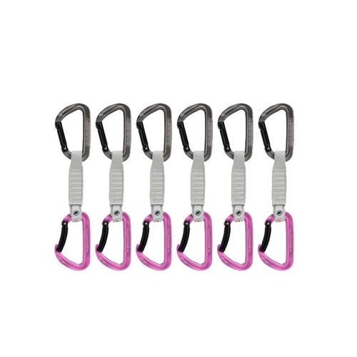 Mammut Workhorse Keylock 12 cm 6-Pack Quickdraws - Grey/Pink