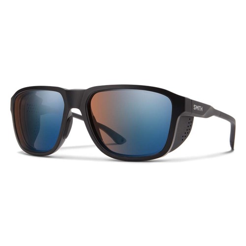 Smith Embark Polarised Sunglasses - Matte Black/Glacier/CP Blue Mirror