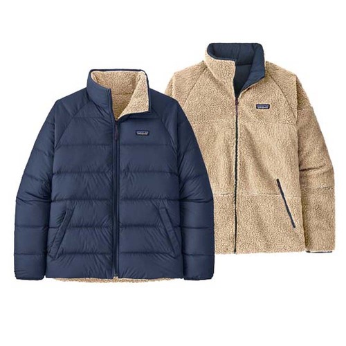 Patagonia Reversible Silent Down Fleece Mens Insulated Jacket