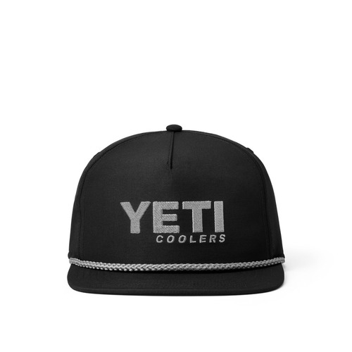 Yeti Coolers Flat Brim Rope Hat - Black