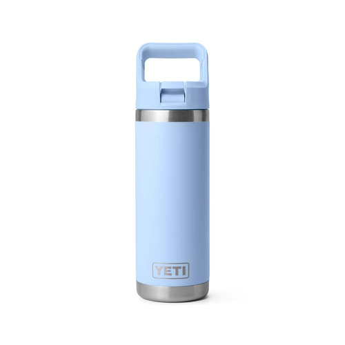 Yeti Rambler Insulated Straw Cap Bottle - Big Sky Blue - 18Oz/532ml