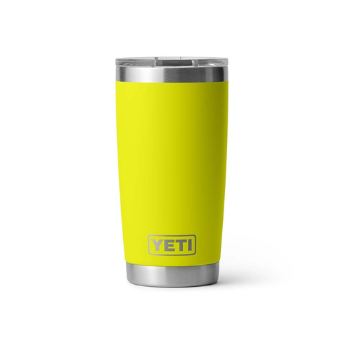 Yeti Rambler Insulated Tumbler w/Magslider Lid - Firefly Yellow - 20Oz/591ml