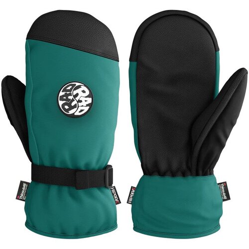 Rad Gloves Sidehit Insulated Unisex Snow Mittens - Teal - L