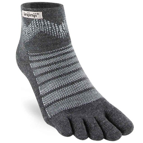 Injinji Outdoor Midweight Quarter Crew NuWool Unisex Socks