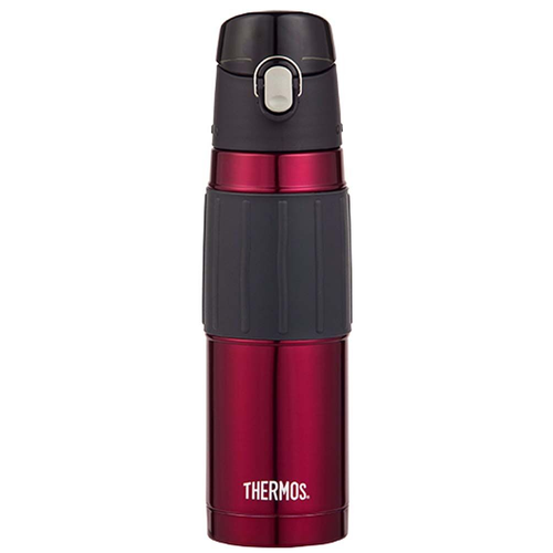 Thermos Vacuum Insulated Hydration Bottle with Hygienic Flip Lid - 530ml - Red