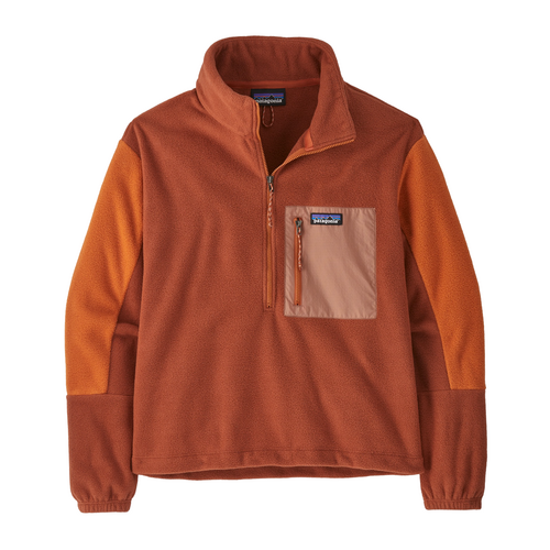 Patagonia Microdini Half Zip Womens Fleece Pullover - Burnished Red - L