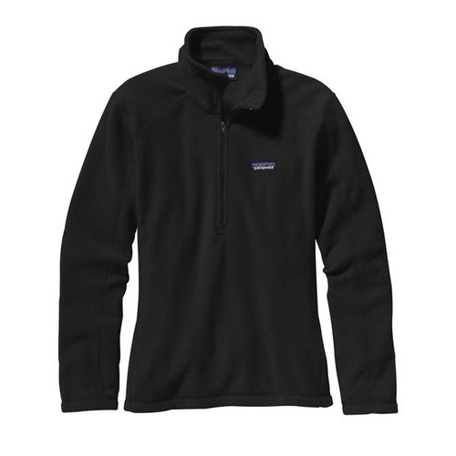 Patagonia Micro D 1/4 Zip Fleece Womens Jacket - Black - XL