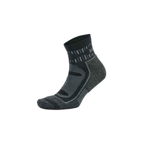 Balega Blister Resist Quarter Unisex Running Socks - Grey/Black