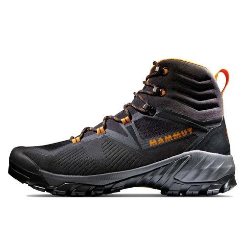 Mammut Sapuen High GTX Mens Hiking Boots - Black/Dark Radiant - 12.5US / 11.5UK