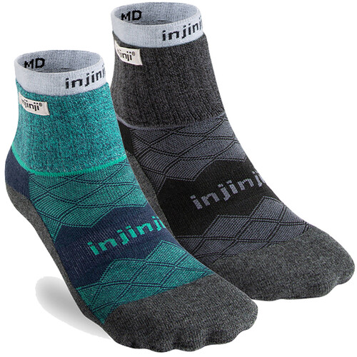 Injinji Liner + Runner Mini-Crew Mens Running Socks