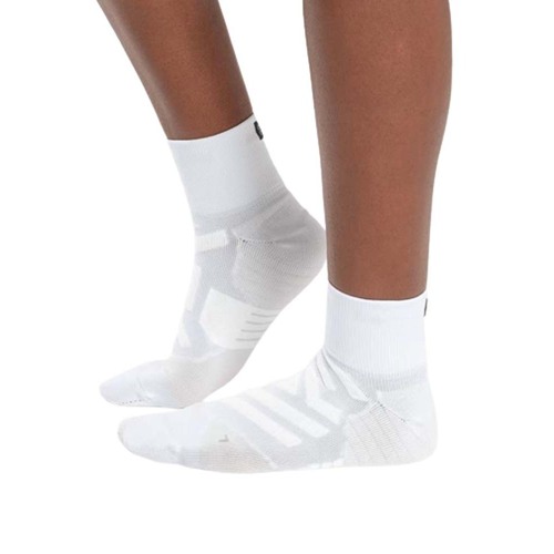 On Running Performance Mid Womens Socks - White/Ivory - L