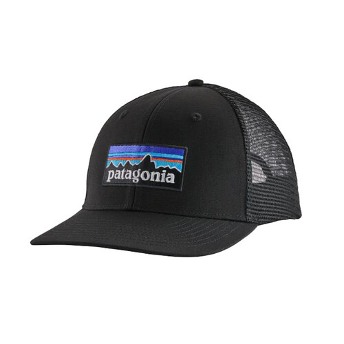 Patagonia P-6 Logo Trucker Hat - Black