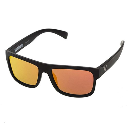Venture Eyewear Avalanche Polarised Sunglasses - Matte Blk/Red Revo