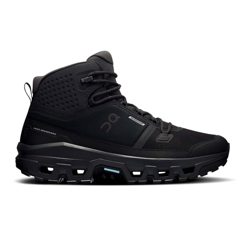 On Running Cloudrock Mens Waterproof Mid Hiking Boots - Black/Black - US10
