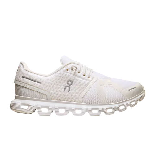 On Running Cloud 6 Womens Road Running Shoes - White/White