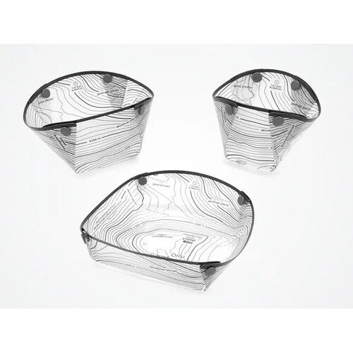 Fozzils Snapfold Solo Pack 3pc Dinnerware Set - Mist 
