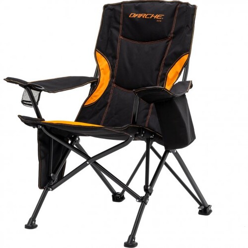 black camping chair