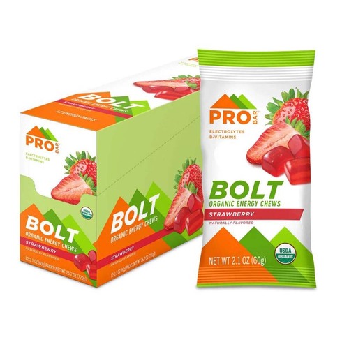 Probar Bolt Organic Energy Chews - Strawberry - Single