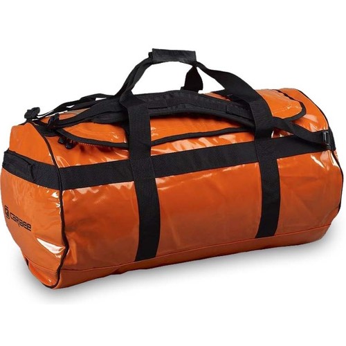 Caribee Kokoda 90L Duffle Bag - Orange/Black Straps