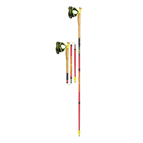 Leki Ultratrail FX.One Trail Running Poles - Bright-Red/Neon-Yellow - 110 cm