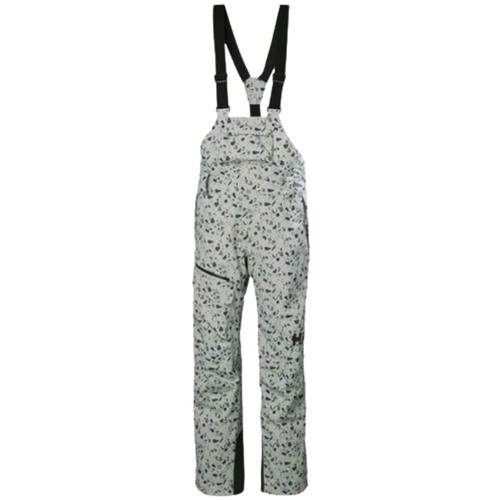 Helly Hansen Powderqueen Bib Womens Pants - Mellow Grey - S