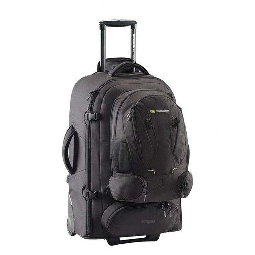 Caribee Sky Master 80 II Wheeled Travel Pack & Detachable Daypack - Black