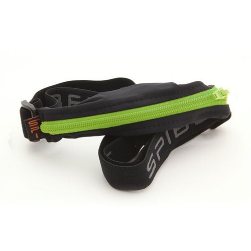 SPIbelt Original Running Sports Belt - Black w/ Lime Zip