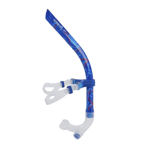 Speedo Centre Snorkel - Bllue Flame/Pool Blue/Fluo Tangerine