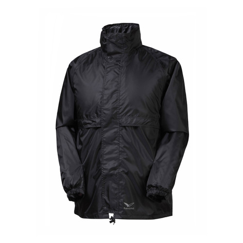 Rainbird Stowaway Unisex Waterproof Packable Rain Jacket - Black