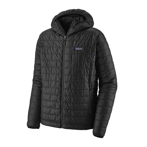 Patagonia Nano Puff Mens Insulated Hooded Jacket - Black - XL