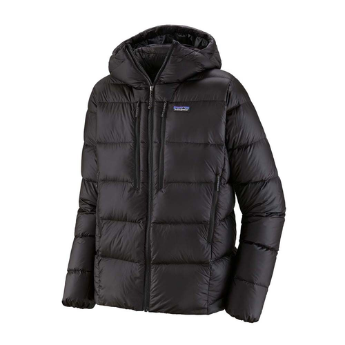 Patagonia Fitz Roy Mens Down Hooded Jacket - Black - M
