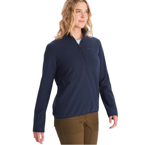 Marmot Rocklin Half Zip Womens Fleece Pullover - Arctic Navy - L