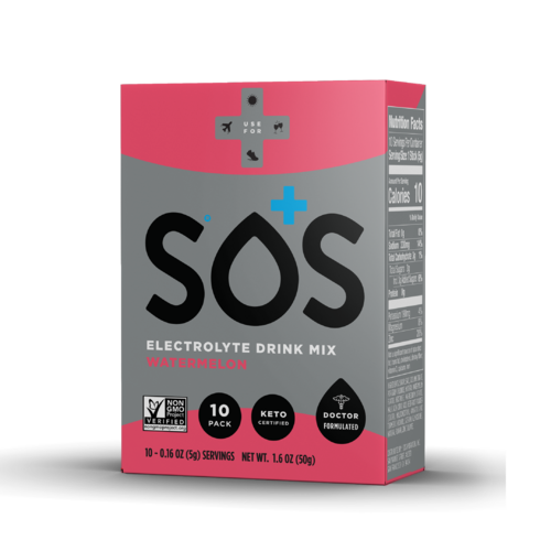 SOS Electrolyte 5G Drink mix - Watermelon - 10 Pack
