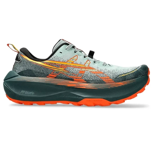 Asics Trabuco Max 4 Mens Trail Running Shoes - Cold Moss/Nova Orange - US12