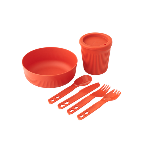 Sea to Summit Passage 6 Piece 1 Person Dinnerware Set - Orange