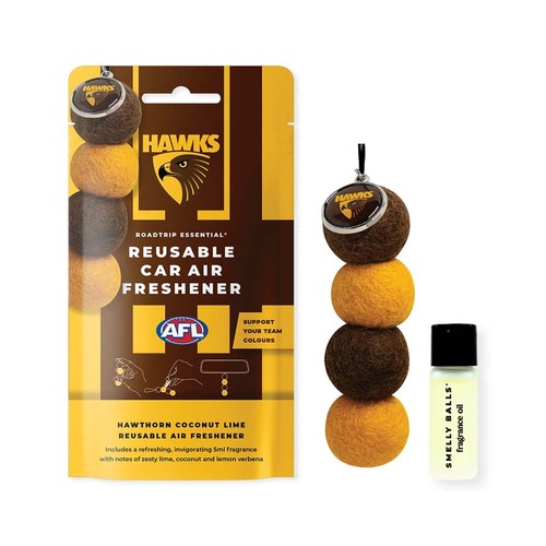 Smelly Balls Reusable Car Air Freshener - Hawthorn Hawks