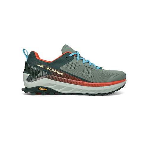 Altra Olympus 4 Mens Trail Running Shoes - Green/Orange