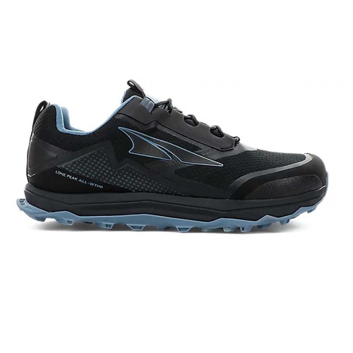 Altra Lone Peak All-Wthr Low Womens Trail Running Shoes - Black/Blue