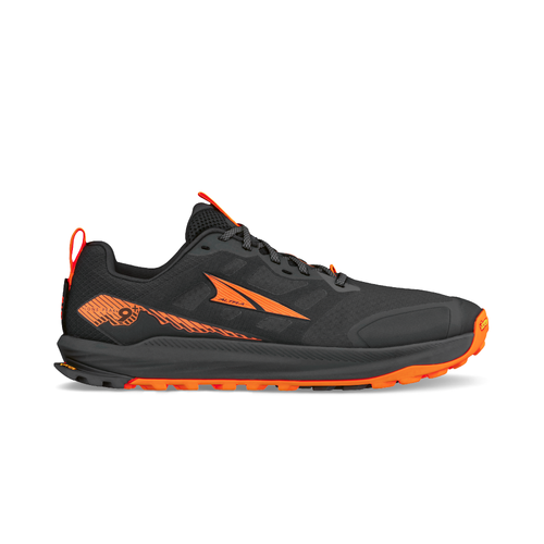 Altra Lone Peak 9+ Mens Trail Running Shoes - Black/Orange - US10.5