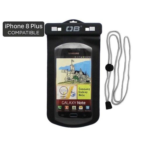 Overboard Large Waterproof Phone Case - Black 
