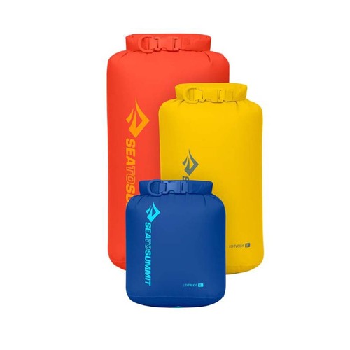 Sea to Summit Lightweight Dry Bag - 3-Piece Set (3/5/8L) - Surf the Web/Sulphur/Spicy Orange