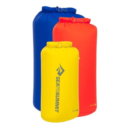 Sea to Summit Lightweight Dry Bag - 3-Piece Set (8/13/20L) - Sulphur/Spicy Orange/Surf the Web