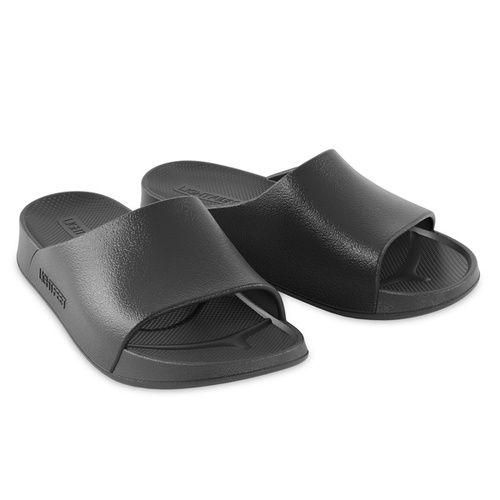 Lightfeet Unisex Single Strap Slides - Black