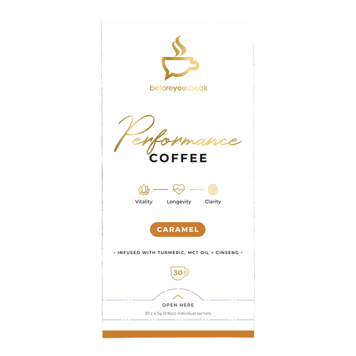 Beforeyouspeak One High Performance Coffee - Caramel - 30 Sachet Box
