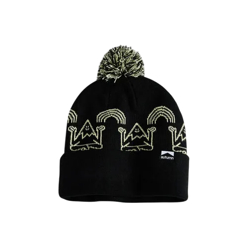 Autumn Mindful Mountain Unisex Pom Beanie
