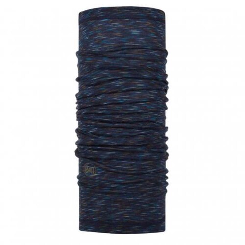 Buff Merino Lightweight Wool Tubular - Denim Multi Stripes