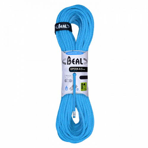 Beal Opera 8.5mm 60m Dynamic Climbing Rope - Blue