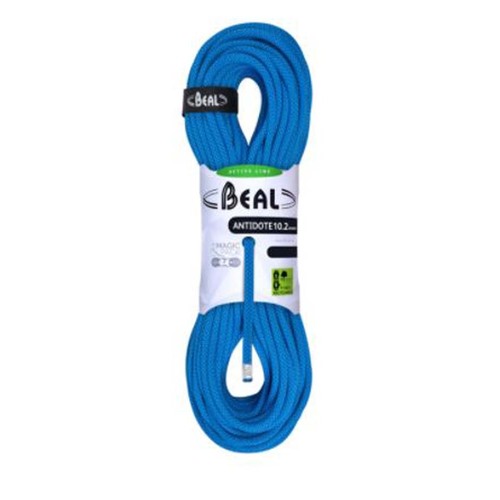 Beal Antidote 10.2mm Climbing Rope - 60m - Solid Blue