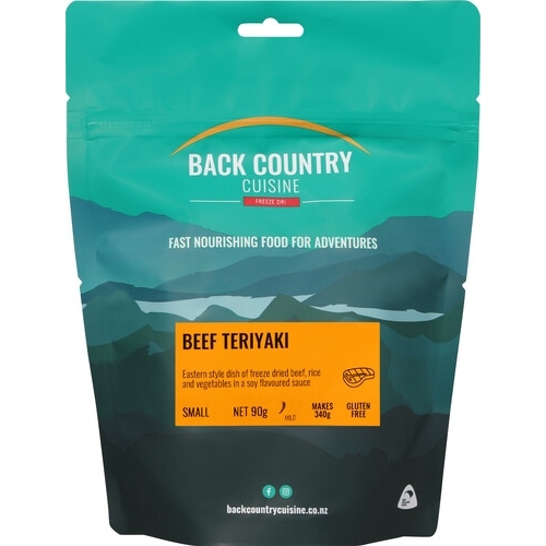 Back Country Cuisine Freeze Dried Meal - Beef Teriyaki - Small