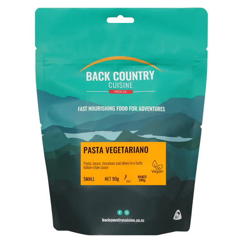 Back Country Cuisine Freeze Dried Meal - Pasta Vegetariano - Small